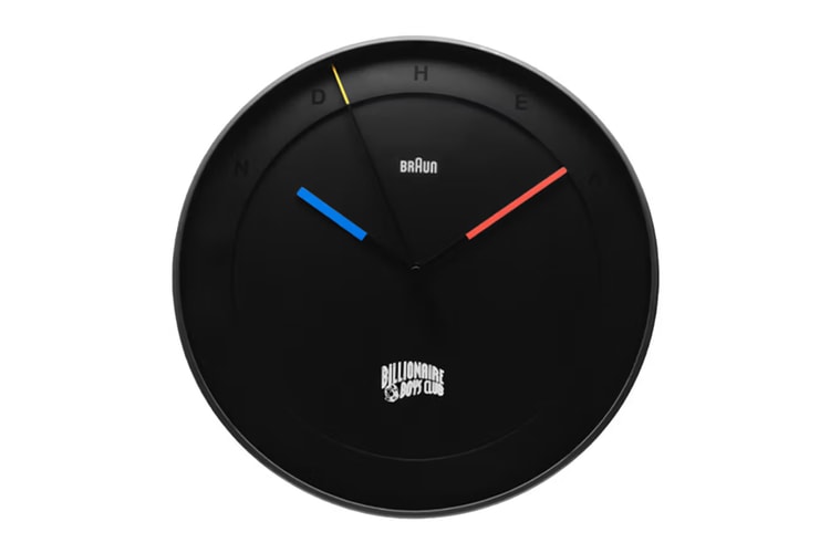 Billionaire Boys Club Gives Braun’s BC17 Wall Clock a Stealthy Twist