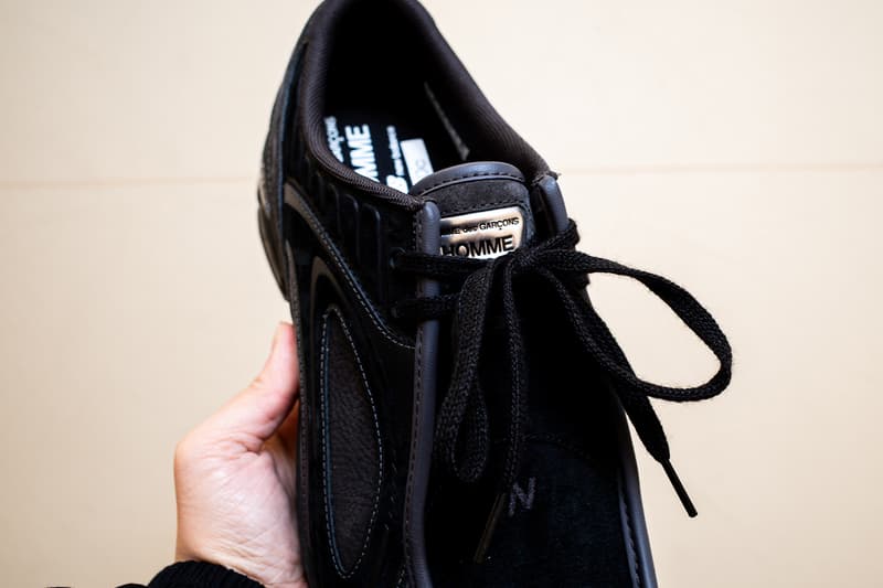 Comme des Garçons HOMME x New Balance U1890A Closer Look paris fashion week fw26 fall winter 2026 black charcoal orange beige