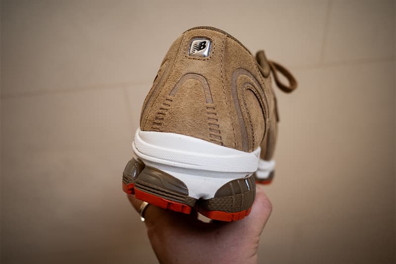 Comme des Garçons HOMME x New Balance U1890A Closer Look paris fashion week fw26 fall winter 2026 black charcoal orange beige