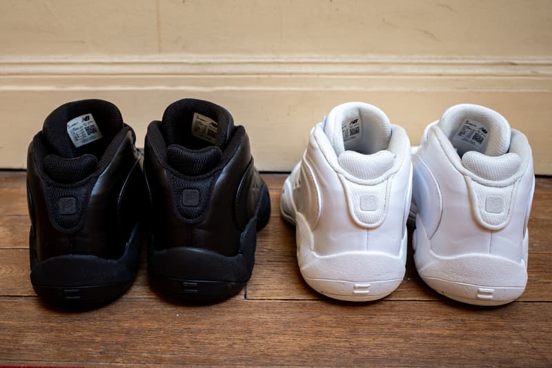 Closer Look at the Junya Watanabe MAN x New Balance P400 Revealed During PFW FW26 two colorways triple black white