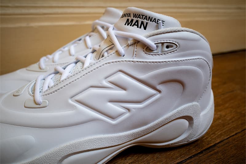 Closer Look at the Junya Watanabe MAN x New Balance P400 Revealed During PFW FW26 two colorways triple black white