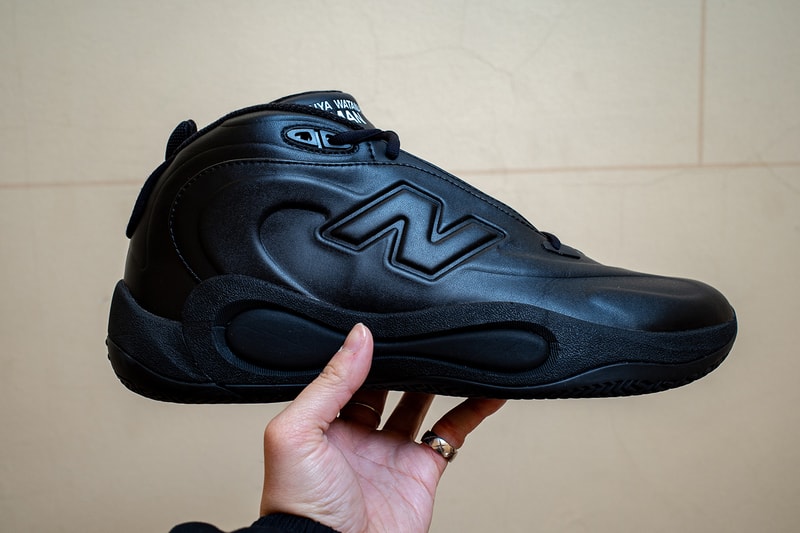 Closer Look at the Junya Watanabe MAN x New Balance P400 Revealed During PFW FW26 two colorways triple black white