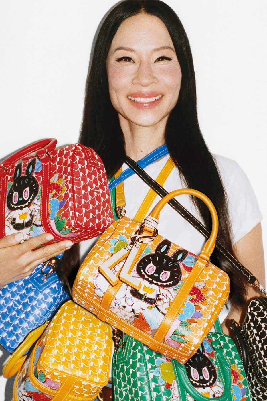 Moynat x Kasing Lung second capsule collection campaign release info Angela Bassett Brooke Shields Fran Drescher Grace Burns Jordan Clarkson Lucy Liu Martha Stewart Selah Labubu The Monsters