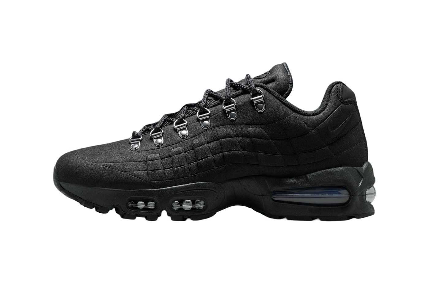 Nike Air Max 95 Hiking Shoe Black Off-Noir-Metallic Silver IQ1662-045 Release Info