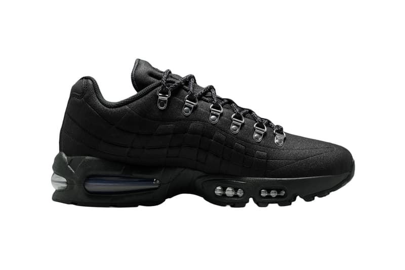 Nike Air Max 95 Hiking Shoe Black Off-Noir-Metallic Silver IQ1662-045 Release Info