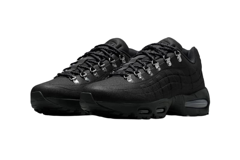 Nike Air Max 95 Hiking Shoe Black Off-Noir-Metallic Silver IQ1662-045 Release Info
