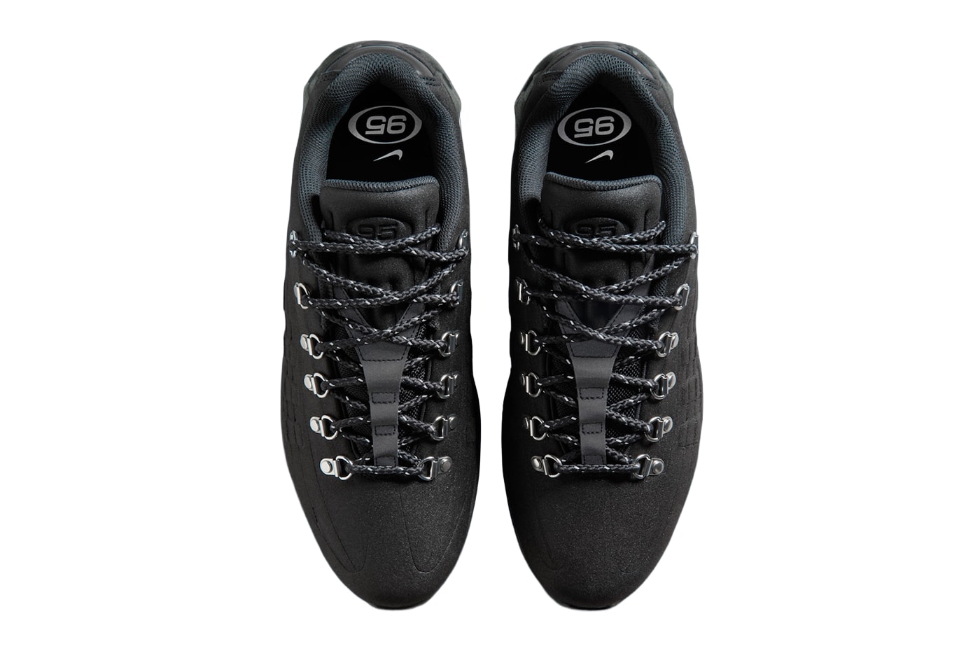 Nike Air Max 95 Hiking Shoe Black Off-Noir-Metallic Silver IQ1662-045 Release Info