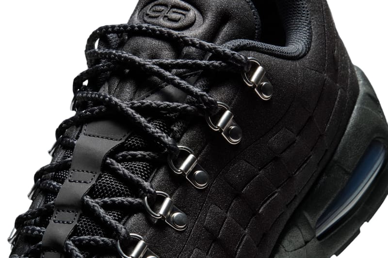 nike air max 95 essential black grey woven