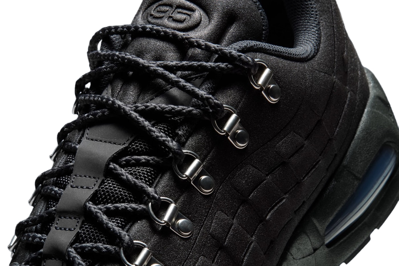 Nike Air Max 95 Hiking Shoe Black Off-Noir-Metallic Silver IQ1662-045 Release Info