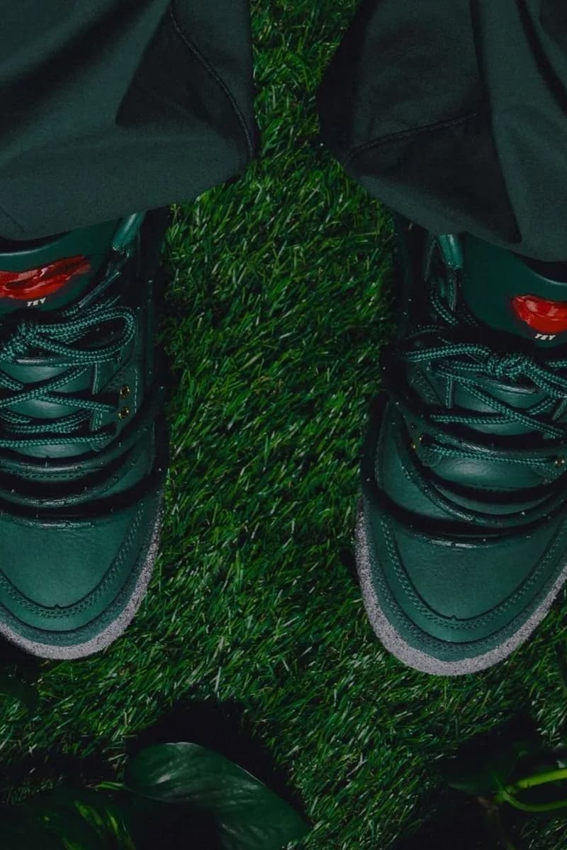 Teyana Taylor Teases Upcoming Jordan Collaboration aj3 air jordan 3 concrete rose green jordan brand