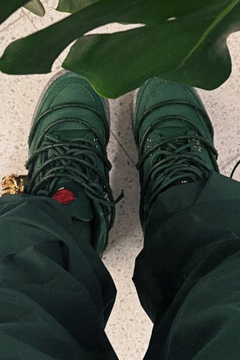 Teyana Taylor Teases Upcoming Jordan Collaboration aj3 air jordan 3 concrete rose green jordan brand
