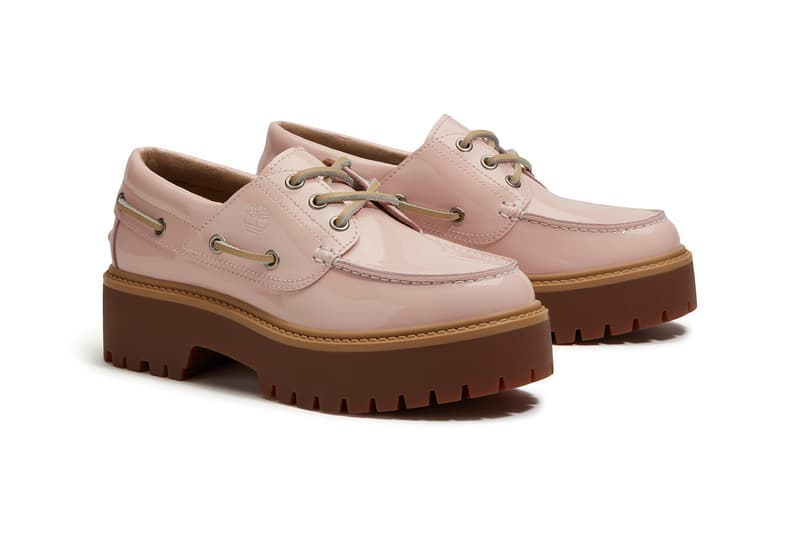 Timberland Valentine's Day "Blush Pack" Stone Street Platform Boat Shoe Stone Street Platform 6-Inch Light Pink Beige Red Release Info