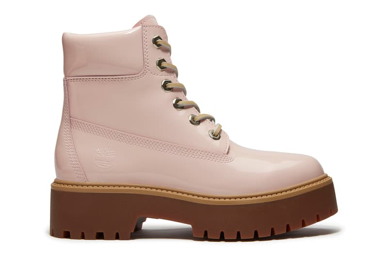 Timberland Valentine's Day "Blush Pack" Stone Street Platform Boat Shoe Stone Street Platform 6-Inch Light Pink Beige Red Release Info