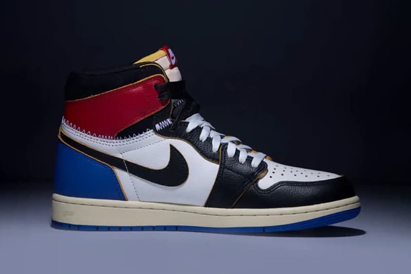 fragment design Union  LA  Air Jordan 1 High OG Varsity Red Sport Royal Black White Varsity Red Sport Royal IO7847-002 Release Info