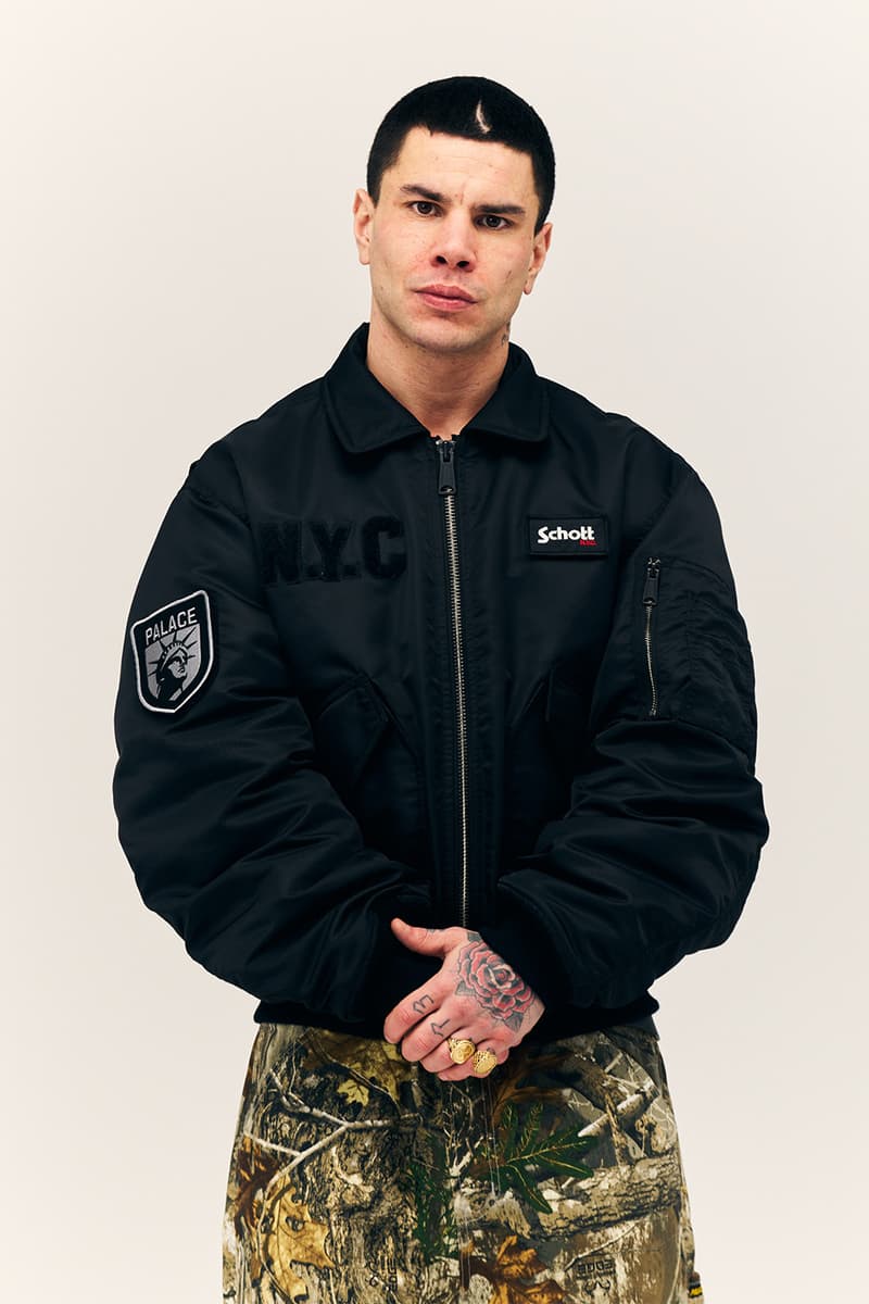 Palace Skateboards Spring 2026 Lookbook Preview Info Schott N.Y.C. Gore-Tex Triferg Realtree