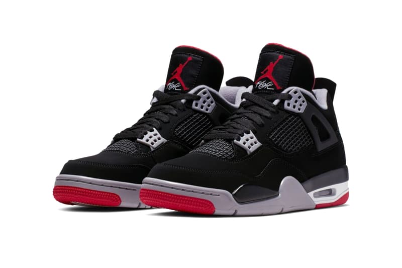 Air Jordan 4 "Bred" IX8180-001 Black/Cement Grey/Summit White/Fire Red Release Info Jumpman