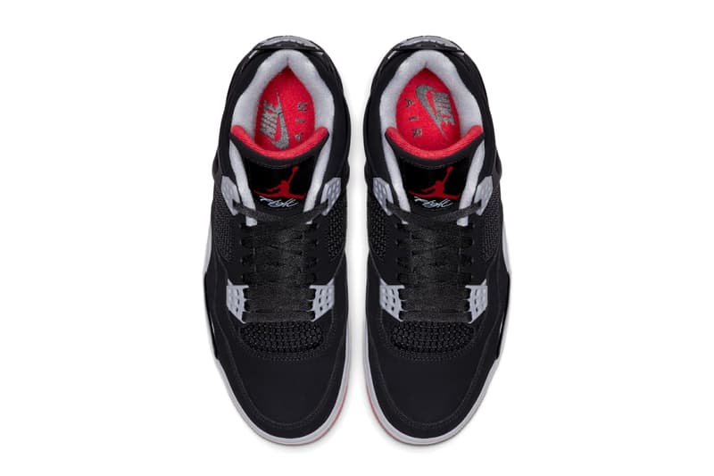 Air Jordan 4 "Bred" IX8180-001 Black/Cement Grey/Summit White/Fire Red Release Info Jumpman
