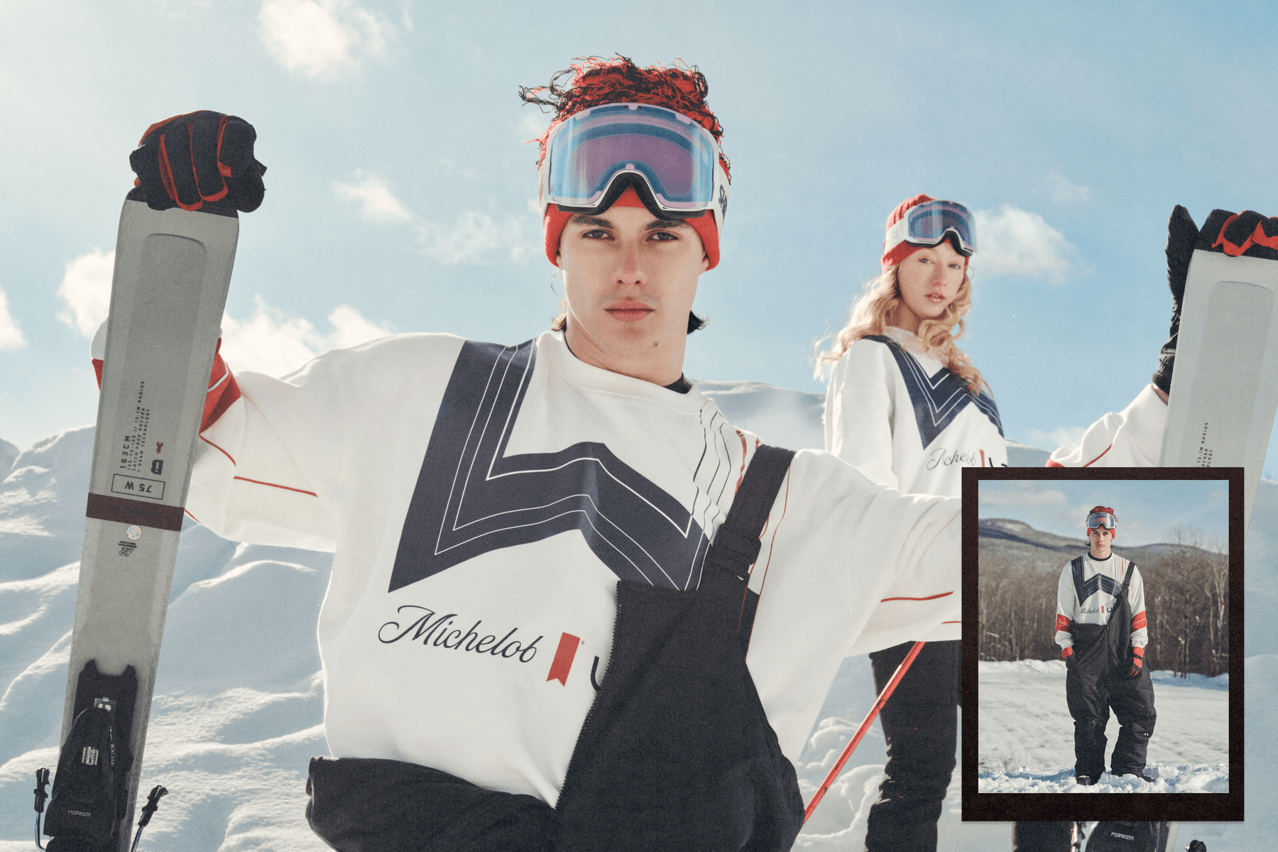 Michelob ULTRA SHRED Hypebeast GRATIFY Sports Goggles Vintage Crewneck Olympic Winter Games Milano Cortina 2026 après-ski