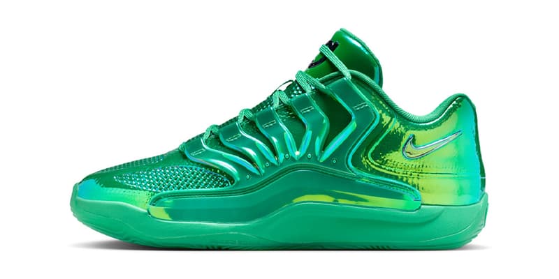 Nike KD 18 All-Star "Warning Label" Stadium Green/Black IB6682-300 Release info kevin durant slim reaper