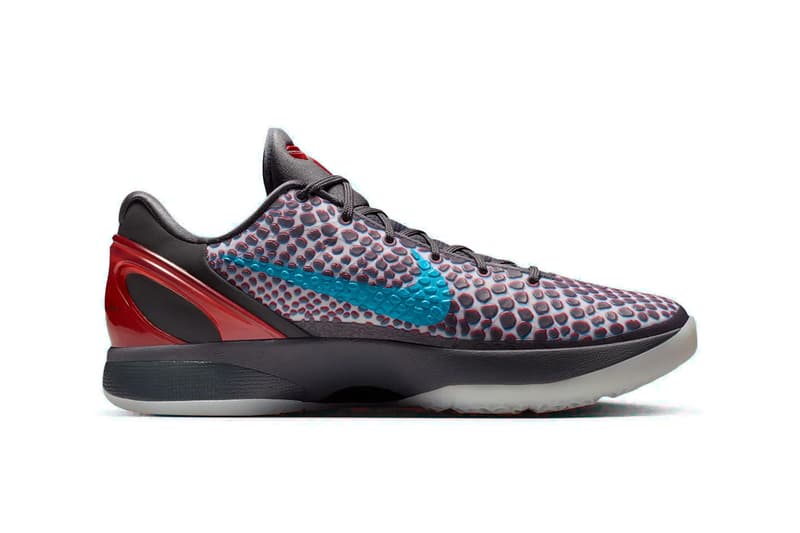 Nike Kobe 6 Protro All-Star "Hollywood 3D"  IQ3902-002 Release Info kobe bryant basketball shoes Dark Grey/Chlorine Blue/Daring Red