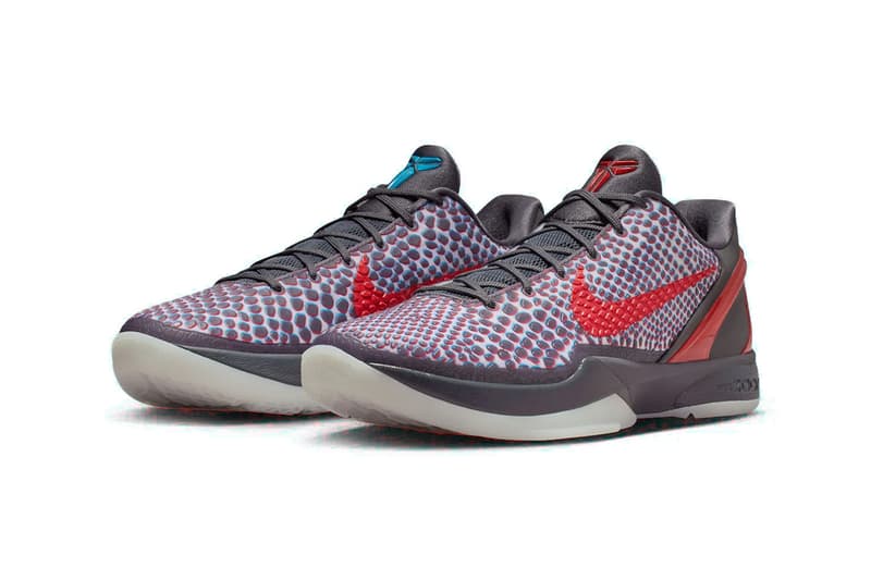 Nike Kobe 6 Protro All-Star "Hollywood 3D"  IQ3902-002 Release Info kobe bryant basketball shoes Dark Grey/Chlorine Blue/Daring Red
