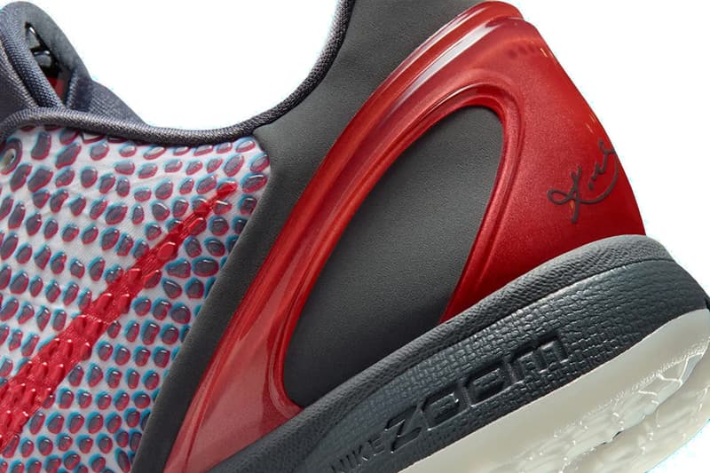 Nike Kobe 6 Protro All-Star "Hollywood 3D"  IQ3902-002 Release Info kobe bryant basketball shoes Dark Grey/Chlorine Blue/Daring Red