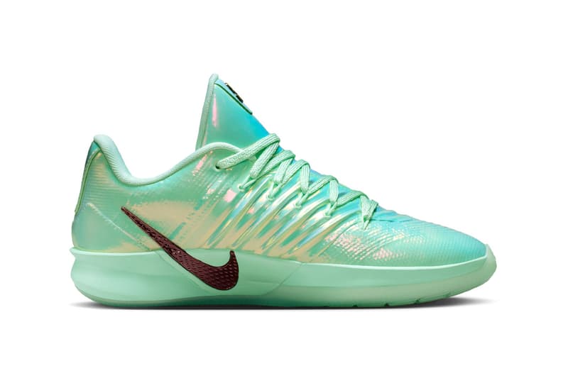 Nike Sabrina 3 All-Star “Warning Label” Mint Foam/Metallic Gold-Black IB6676-300