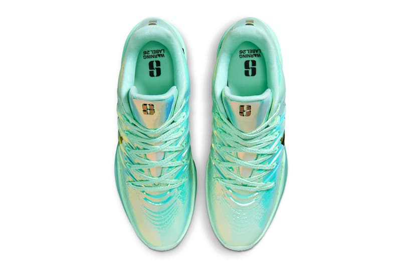 Nike Sabrina 3 All-Star “Warning Label” Mint Foam/Metallic Gold-Black IB6676-300