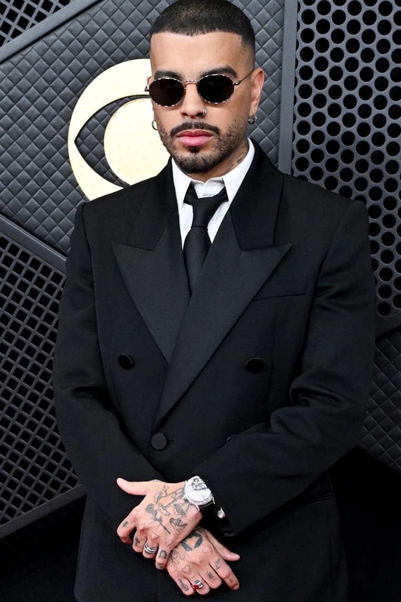 Wrist Check: Rauw Alejandro Sports the $1 Million USD Jacob & Co. Caviar Tourbillon Baguette at 2026 Grammys watch luxury puerto rican singer artist grammy awards
