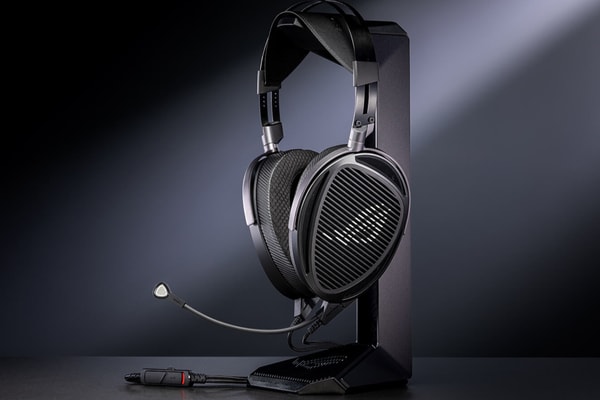 ASUS ROG Kithara open-back planar magnetic gaming headset co-developed with HIFIMAN featuring 100mm drivers and MEMS boom mic