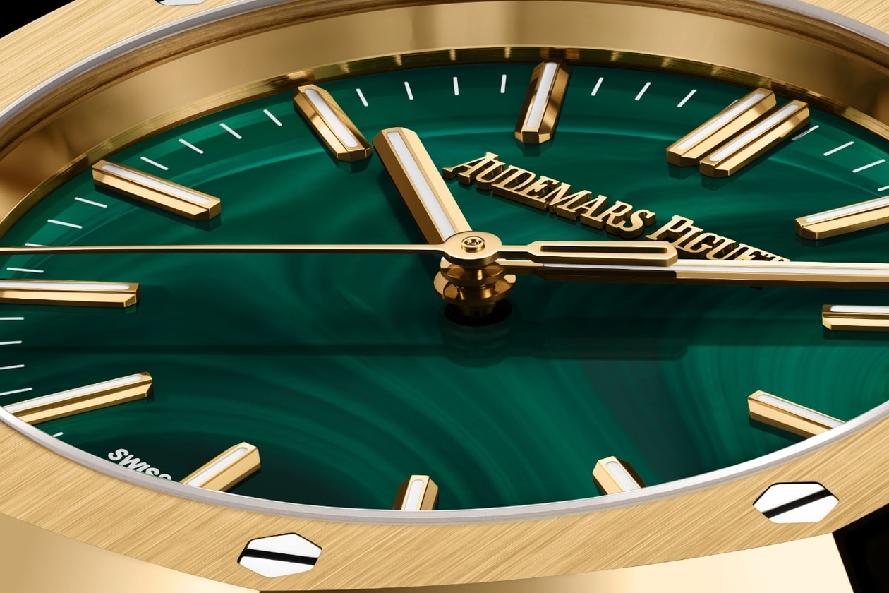 Audemars Piguet Spring Novelties 2026 Release Info Neo Frame Jumping Hour Royal Oak Selfwinding Chronograph 38mm Code 11.59 by Audemars Piguet Selfwinding 38mm Code 11.59 by Audemars Piguet Selfwinding Flying Tourbillon With Ivory-Toned Dial Code 11.59 by Audemars Piguet Selfwinding Perpetual Calendar Openworked 41mm Royal Oak Mini Quartz 23mm Royal Oak Offshore Diver 42mm Royal Oak Selfwinding in Yellow Gold With Malachite Dial Royal Oak Offshore Selfwinding Chronograph 43mm Royal Oak “Jumbo” Extra-Thin Openworked 39mm Royal Oak Double Balance Wheel Openworked 37mm Royal Oak Perpetual Calendar Selfwinding 41mm 150 Heritage