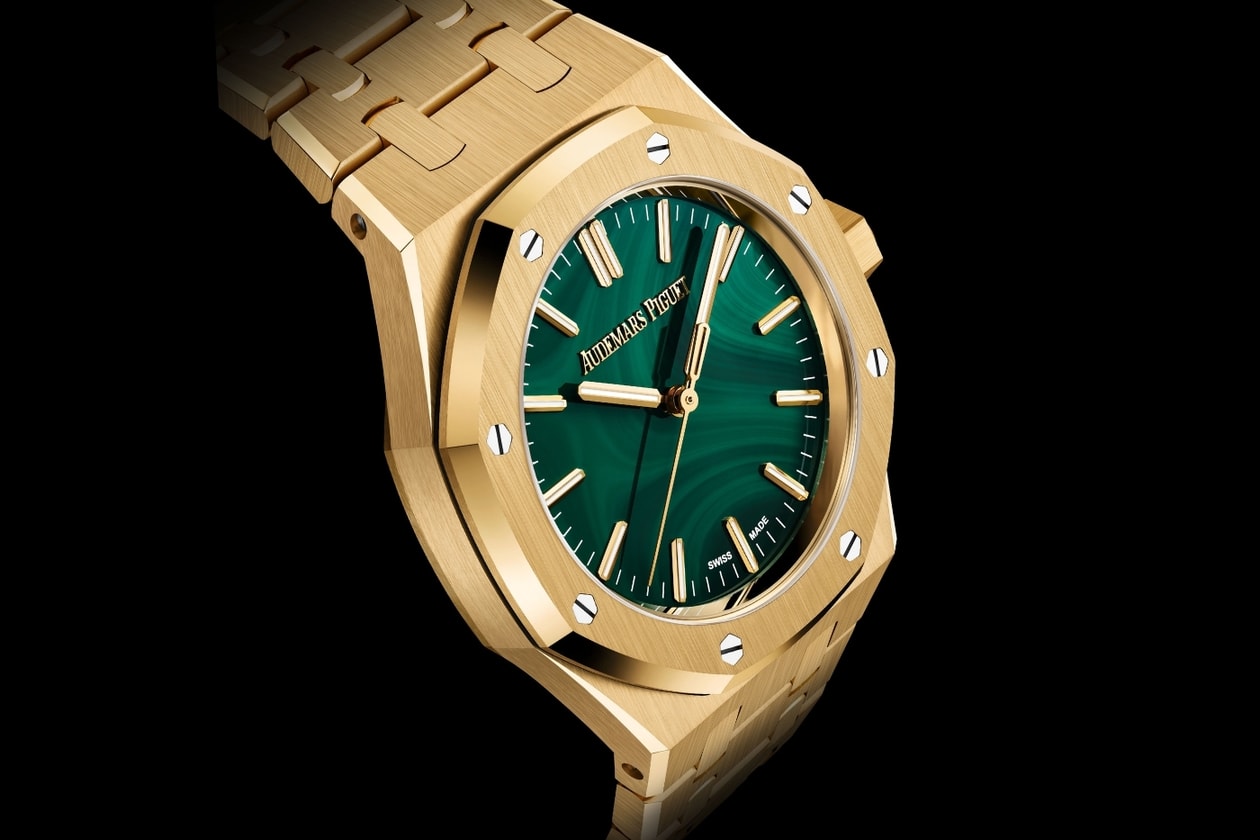 Audemars Piguet Spring Novelties 2026 Release Info Neo Frame Jumping Hour Royal Oak Selfwinding Chronograph 38mm Code 11.59 by Audemars Piguet Selfwinding 38mm Code 11.59 by Audemars Piguet Selfwinding Flying Tourbillon With Ivory-Toned Dial Code 11.59 by Audemars Piguet Selfwinding Perpetual Calendar Openworked 41mm Royal Oak Mini Quartz 23mm Royal Oak Offshore Diver 42mm Royal Oak Selfwinding in Yellow Gold With Malachite Dial Royal Oak Offshore Selfwinding Chronograph 43mm Royal Oak “Jumbo” Extra-Thin Openworked 39mm Royal Oak Double Balance Wheel Openworked 37mm Royal Oak Perpetual Calendar Selfwinding 41mm 150 Heritage