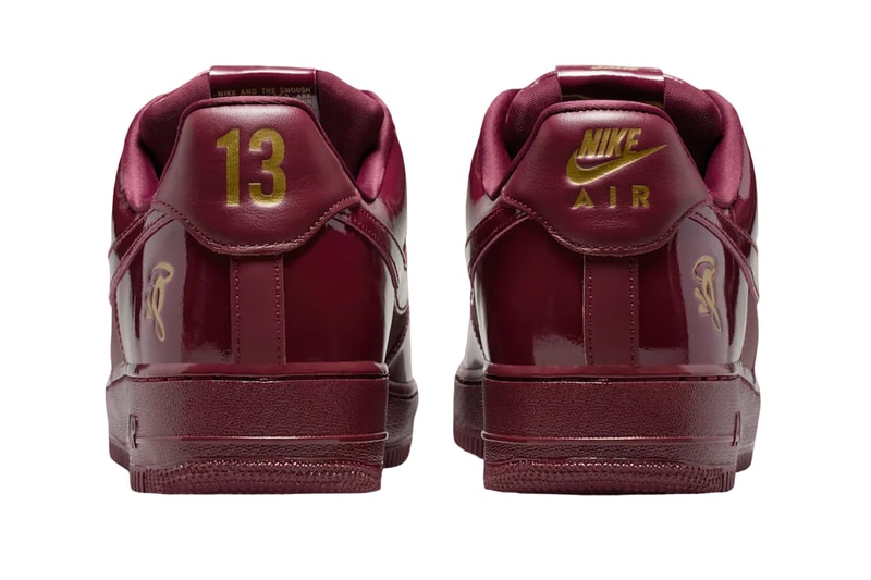Central Cee SYNA WORLD Nike Air Force 1 Low Dark Beetroot Metallic Gold-Red Oxide IO9970-638 Official Images