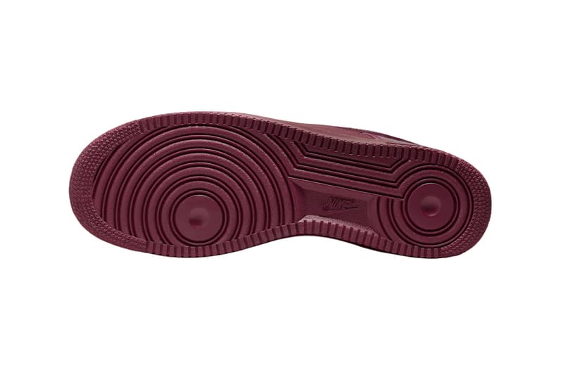 Central Cee SYNA WORLD Nike Air Force 1 Low Dark Beetroot Metallic Gold-Red Oxide IO9970-638 Official Images