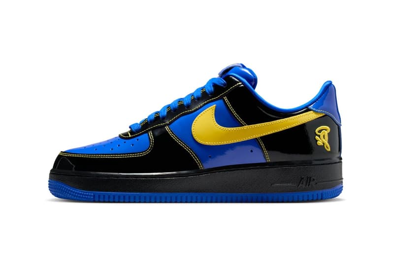 Central Cee Reveals Upcoming SYNA WORLD x Nike Air Force 1 Low “Racer Blue” IQ1402-010  Black/Optic Yellow/Racer Blue nike skims event