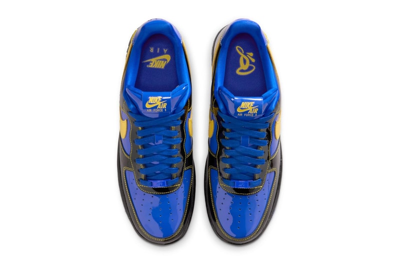 Central Cee Reveals Upcoming SYNA WORLD x Nike Air Force 1 Low “Racer Blue” IQ1402-010  Black/Optic Yellow/Racer Blue nike skims event