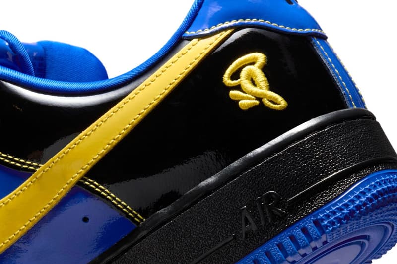 Central Cee Reveals Upcoming SYNA WORLD x Nike Air Force 1 Low “Racer Blue” IQ1402-010  Black/Optic Yellow/Racer Blue nike skims event