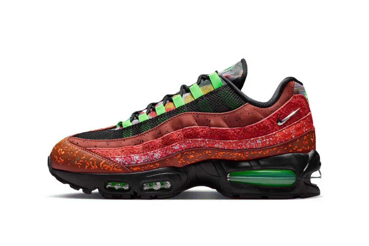 Official Look at the Nike Air Max 95 "Hong Kong" Cinnamon/Black-Voltage Green-Metallic Silver IQ5755-200