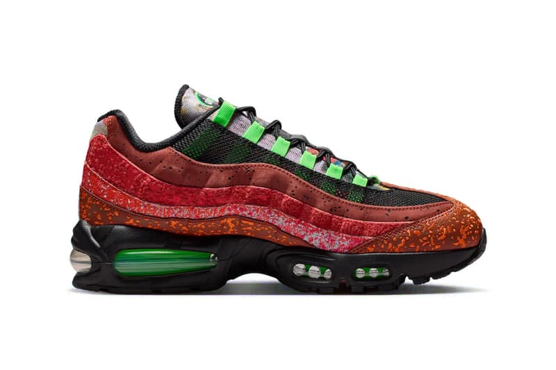 Official Look at the Nike Air Max 95 "Hong Kong" Cinnamon/Black-Voltage Green-Metallic Silver IQ5755-200