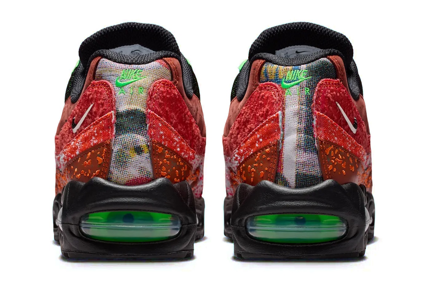 Official Look at the Nike Air Max 95 "Hong Kong" Cinnamon/Black-Voltage Green-Metallic Silver IQ5755-200