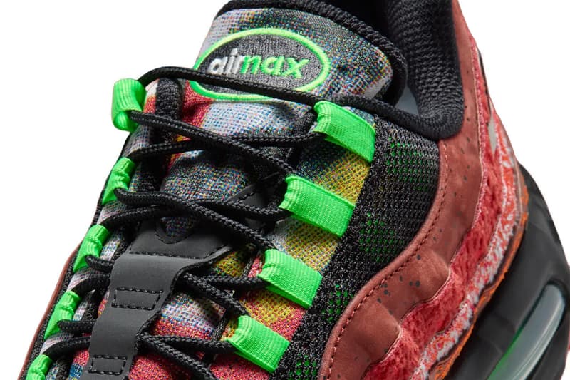 Official Look at the Nike Air Max 95 "Hong Kong" Cinnamon/Black-Voltage Green-Metallic Silver IQ5755-200