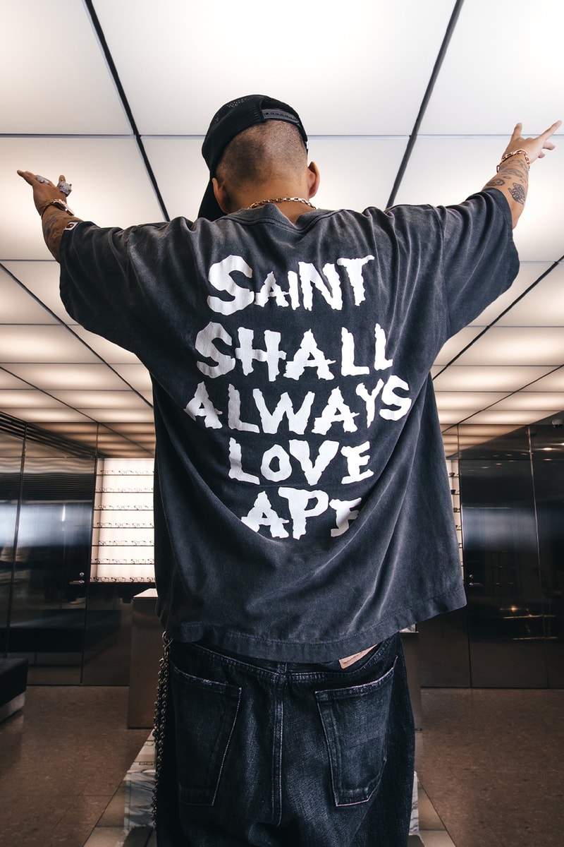 ©SAINT Mxxxxxx Unveils Spring/Summer 2026 Second Drop bape a bathing ape berberhin denim new era caps accessories