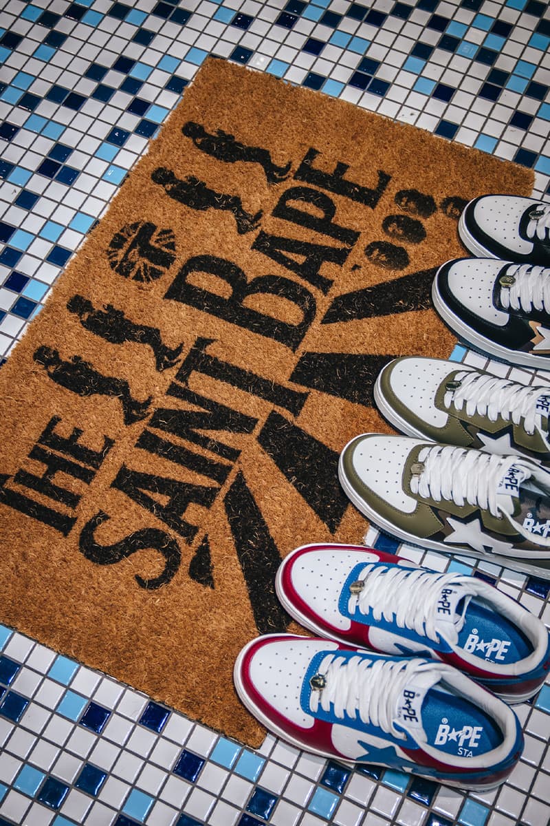 ©SAINT Mxxxxxx Unveils Spring/Summer 2026 Second Drop bape a bathing ape berberhin denim new era caps accessories