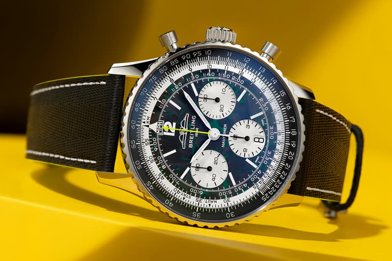 Breitling Navitimer B01 Chronograph 43 Aston Martin Aramco Formula One™ Team Edition Watch Release Info EB01381A1B1X1
