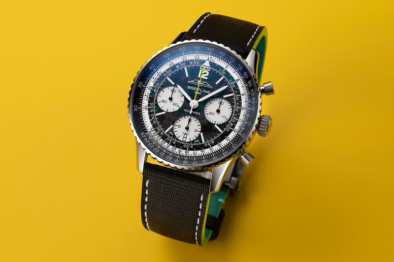Breitling Navitimer B01 Chronograph 43 Aston Martin Aramco Formula One™ Team Edition Watch Release Info EB01381A1B1X1