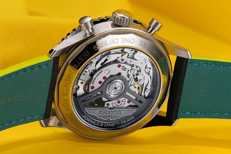 Breitling Navitimer B01 Chronograph 43 Aston Martin Aramco Formula One™ Team Edition Watch Release Info EB01381A1B1X1
