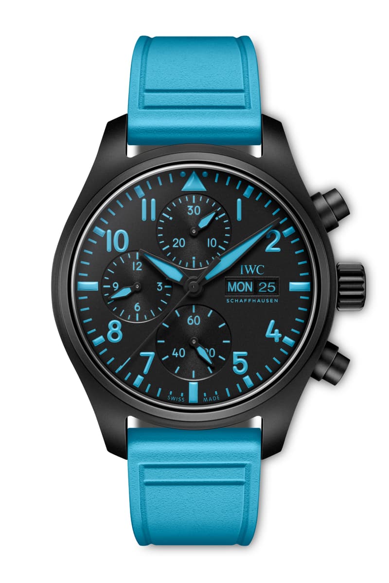 George Russell IWC Pilot’s Watch Auto 41  IW389411  Chronograph 41 RefIW328107 Collaboration Release Info