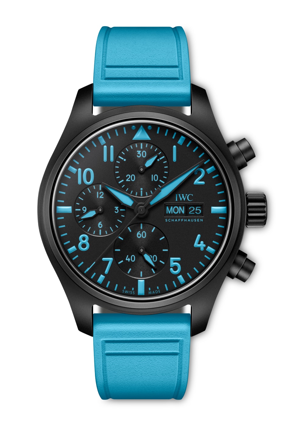 George Russell IWC Pilot’s Watch Auto 41  IW389411  Chronograph 41 RefIW328107 Collaboration Release Info