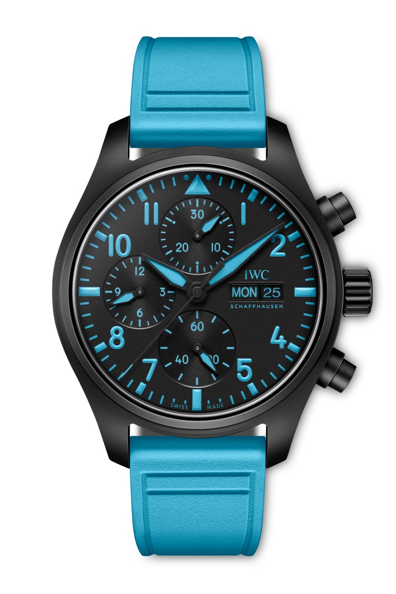 George Russell IWC Pilot’s Watch Auto 41  IW389411  Chronograph 41 RefIW328107 Collaboration Release Info
