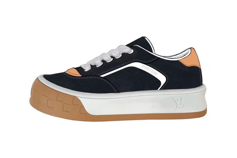 louis vuitton tilted sneaker lv shoe tobias denis pharrell ss26 price drop release info lv p skateboarding skate 